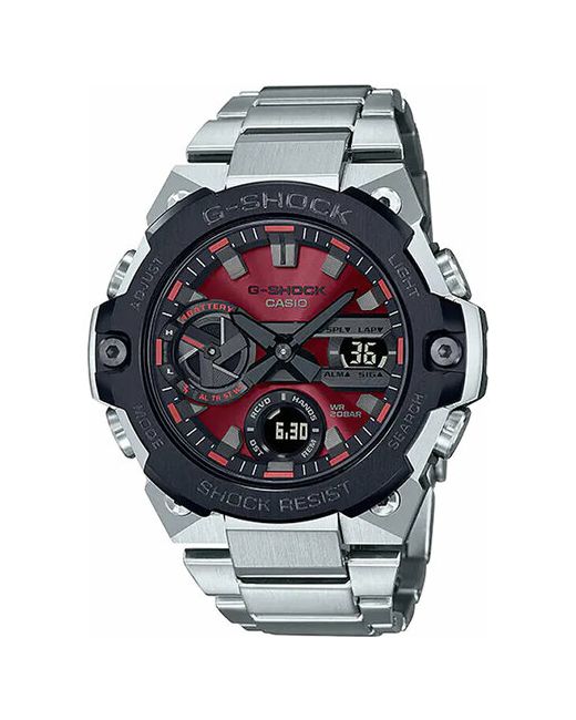 Casio Наручные часы G-Shock GST-B400AD-1A4 красный серебряный