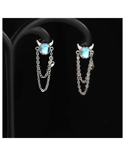 Minimalism Jewellery Комплект серег Devil лунный камень мультиколор голубой