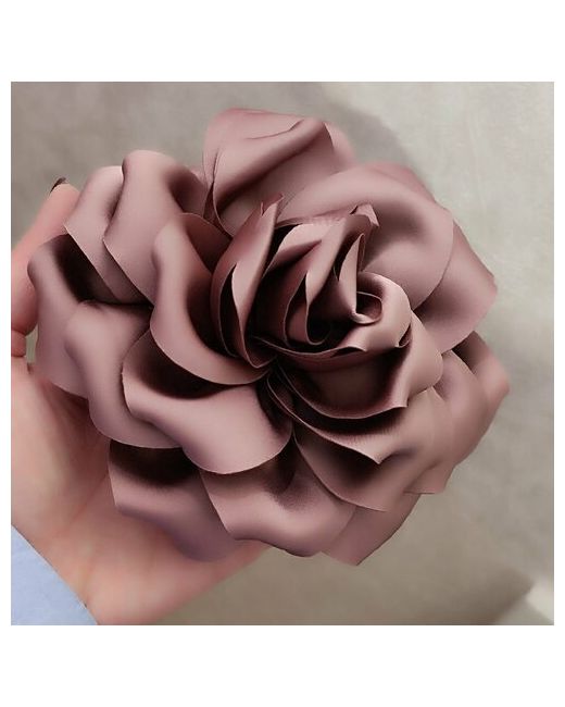 Китай Брошь большой цветок текстильная роза металл