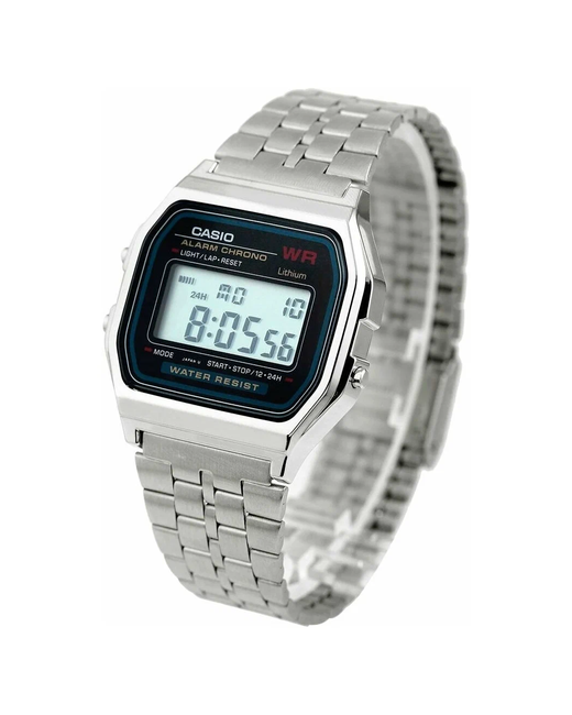 Casio Наручные часы Vintage серебряный черный белый