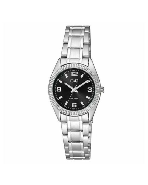 Q&Q Наручные часы QZ49-215 QZ49 J215Y серебряный черный