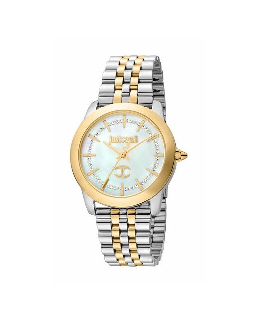 Just Cavalli Наручные часы Часы наручные JC1L211M0095 Кварцевые 34 мм серебряный золотой