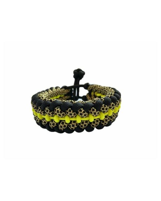 Sunny Street Славянский оберег плетеный браслет Индийская Кобра 1 шт. размер 7.5 см. диаметр черный желтый