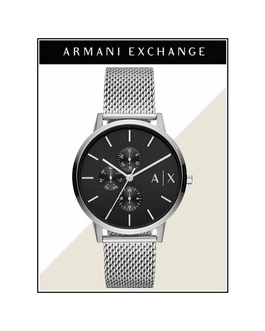 Armani Exchange Наручные часы Cayde серебряный черный