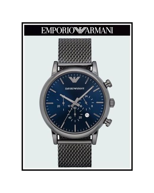 Emporio Armani Наручные часы Luigi Часы Стальные синий