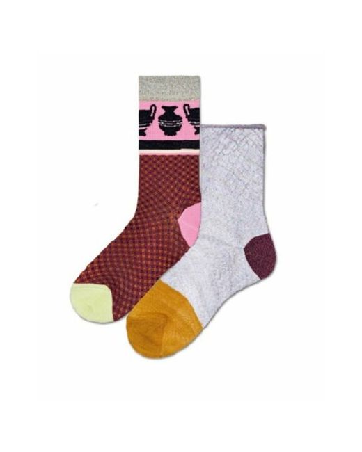 Happy Socks Носки 2 пары размер бордовый