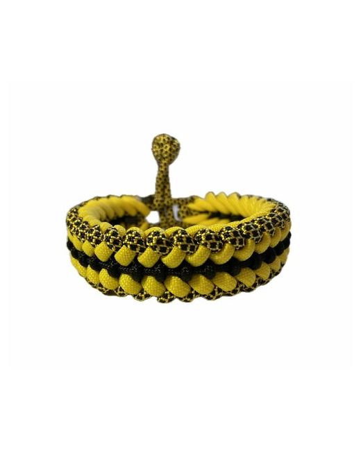 Sunny Street Славянский оберег плетеный браслет Леопард 1 шт. размер 17 см. диаметр 7 черный желтый