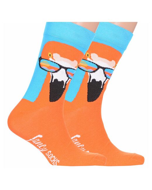Para Socks Носки 2 пары размер бирюзовый оранжевый