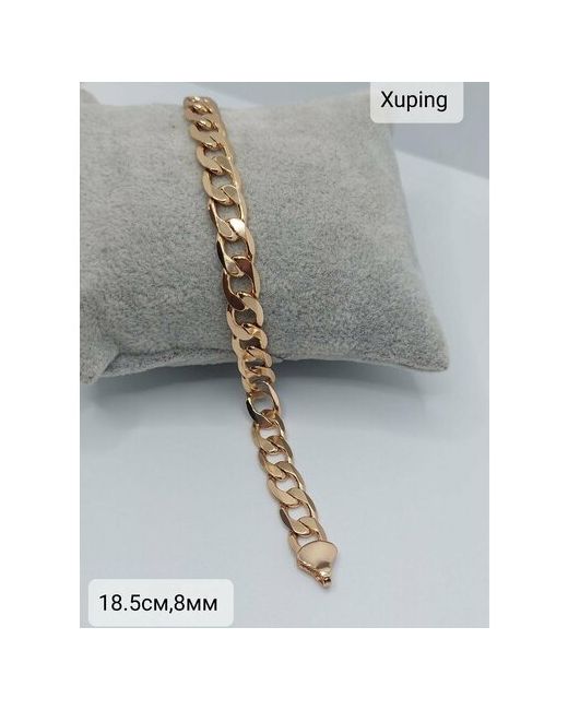 Xuping Jewelry Браслет-цепочка Толстый браслет на руку 1 шт. размер 18.5 см.