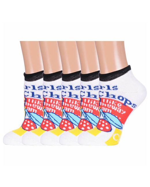 Para Socks Носки 5 пар размер 23 мультиколор