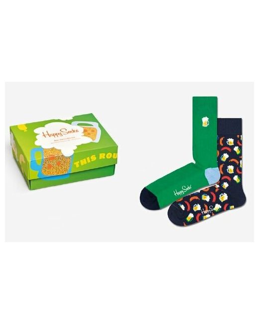 Happy Socks Носки 2-Pack Beer Socks Gift Set 2 пары размер мультиколор