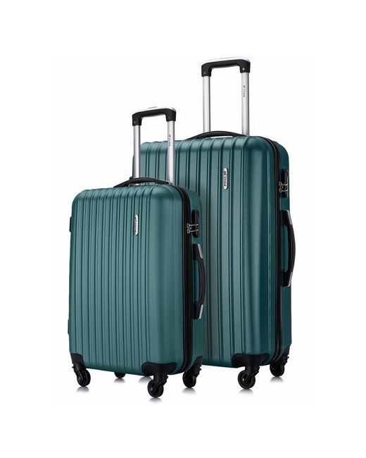 L'Case Комплект чемоданов 2 шт. 94 л размер зеленый