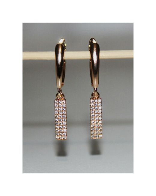 Xuping Jewelry Серьги с подвесками серьги россыпью камней фианит размер/диаметр 25 мм.
