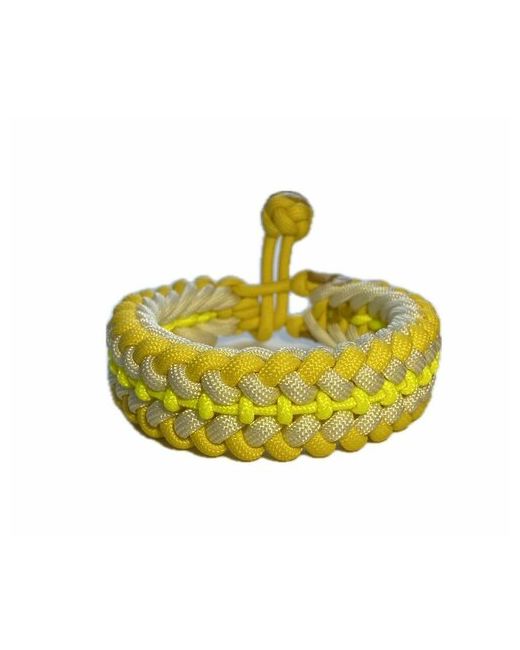 Sunny Street Славянский оберег плетеный браслет Пушистик Дракоша 1 шт. размер 17 см. диаметр 7 желтый