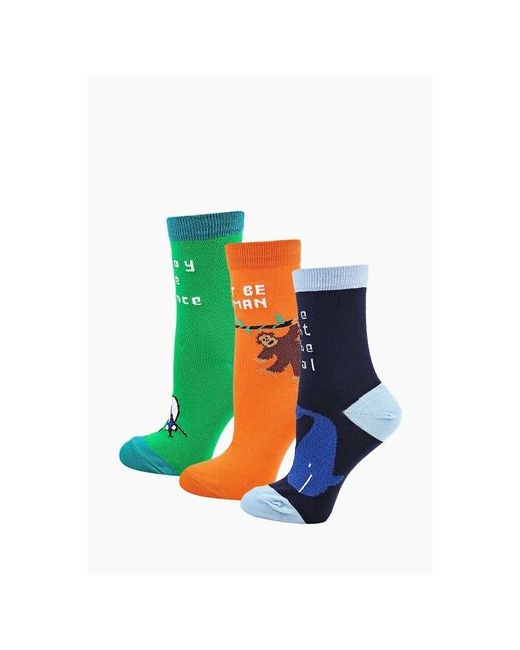 Big Bang Socks Носки 3 пары размер оранжевый зеленый синий