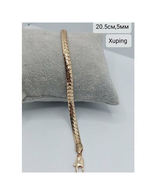 Xuping Jewelry Браслет-цепочка Толстый браслет на руку 1 шт. размер 20.5 см.