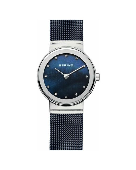 Bering Наручные часы Женские Classic 10126-307 серебряный синий