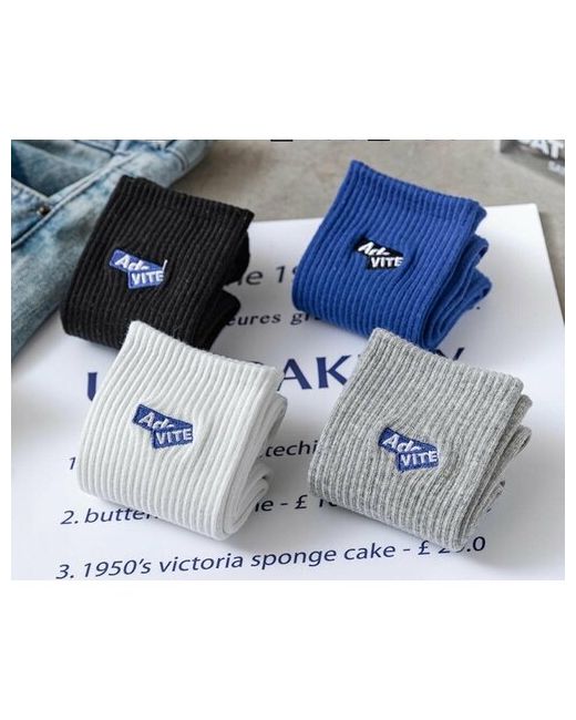 Advice Носки 4 пары размер синий черный белый