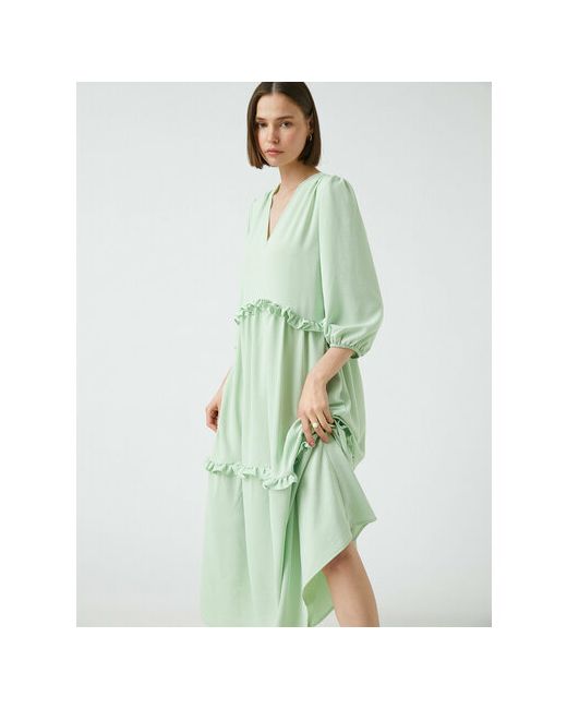 Koton Платье размер 36 белый зеленый