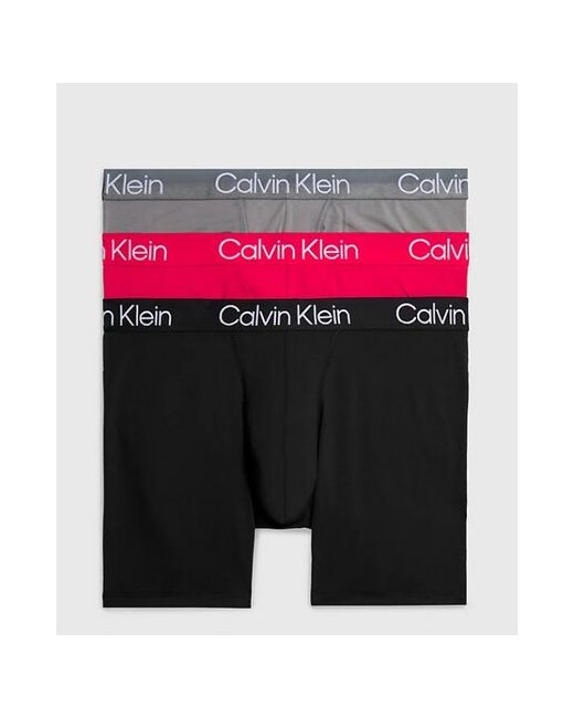 Calvin Klein Трусы 3 шт. размер красный черный