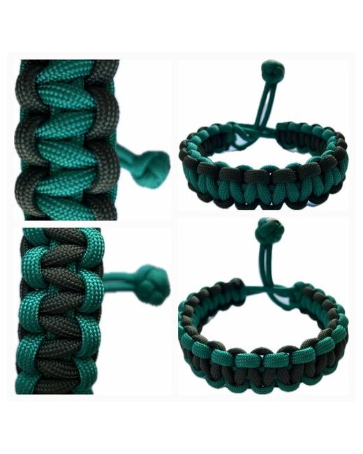 Sunny Street Славянский оберег плетеный браслет 1 шт. размер 8 см. диаметр зеленый