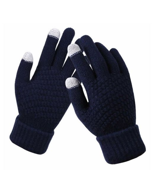 i100 Зимние перчатки Wool для сенсорных экранов Navy Blue