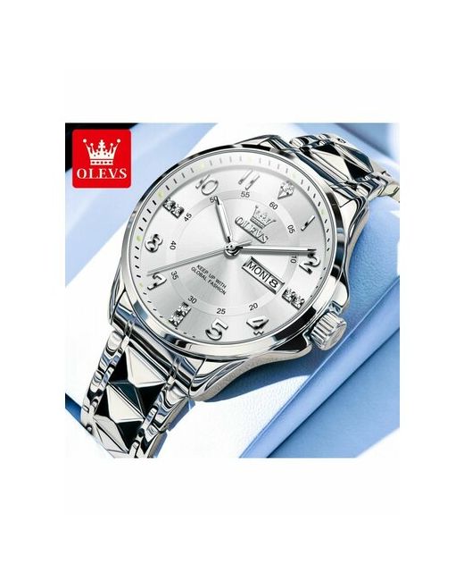 Diamond Lux Наручные часы Часы наручные кварцевые Olevs серебряный