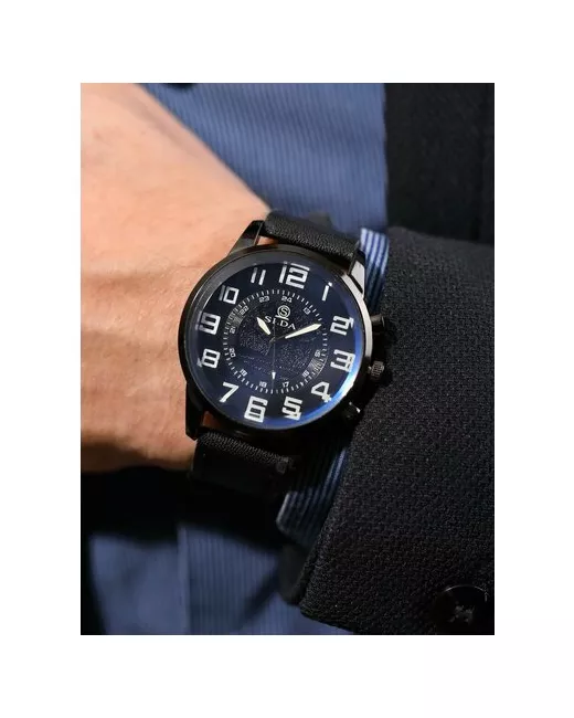Diamond Lux Наручные часы Часы наручные с кожаным ремешком черный синий
