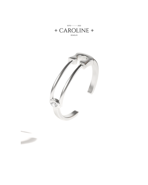 Caroline Jewelry Кольцо безразмерное серебряный