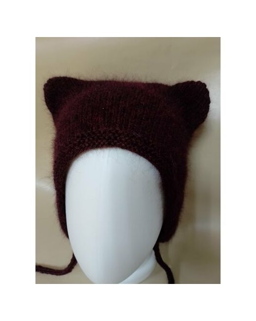 Bags&Hats Шапка ушанка шапочка из пуха норки красно-чёрная размер 52/56