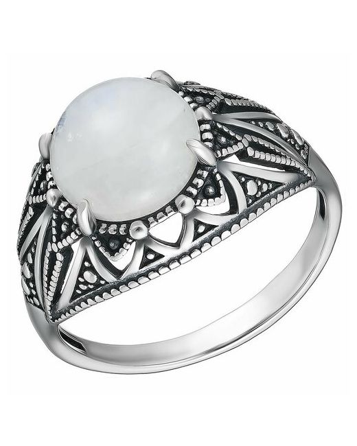 Ювелирочка Перстень серебро 925 проба оксидирование размер 18 серебряный белый