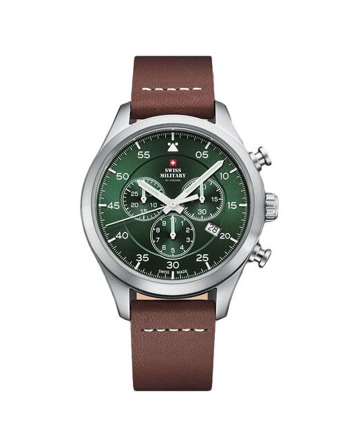 Swiss Military by Chrono Наручные часы SM34076.07 зеленый коричневый