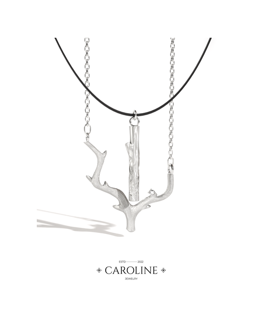 Caroline Jewelry Колье длина 53 см. серебряный