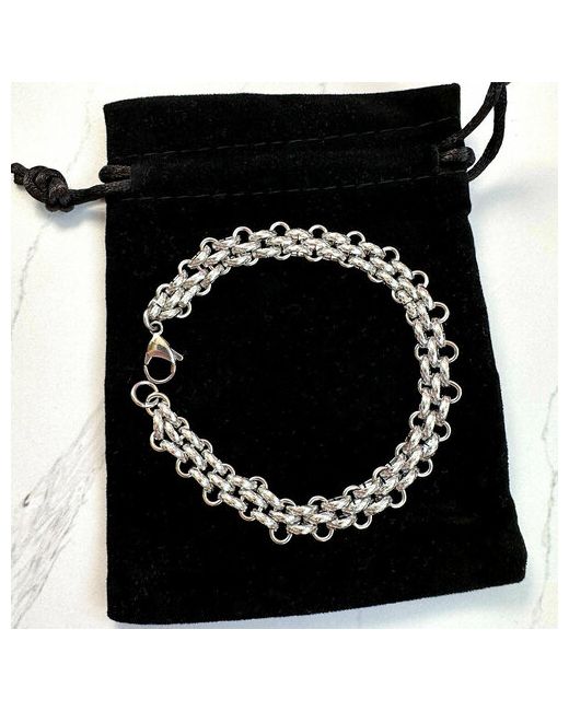 Xuping Jewelry Плетеный браслет Чешуя дракона 22 см. размер серебряный