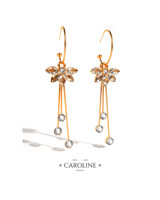 Caroline Jewelry Серьги с подвесками акрил кристалл