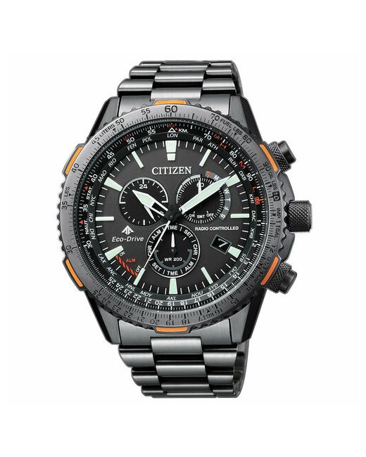 Citizen Наручные часы Crono Pilot Acciaio CB5007-51H черный