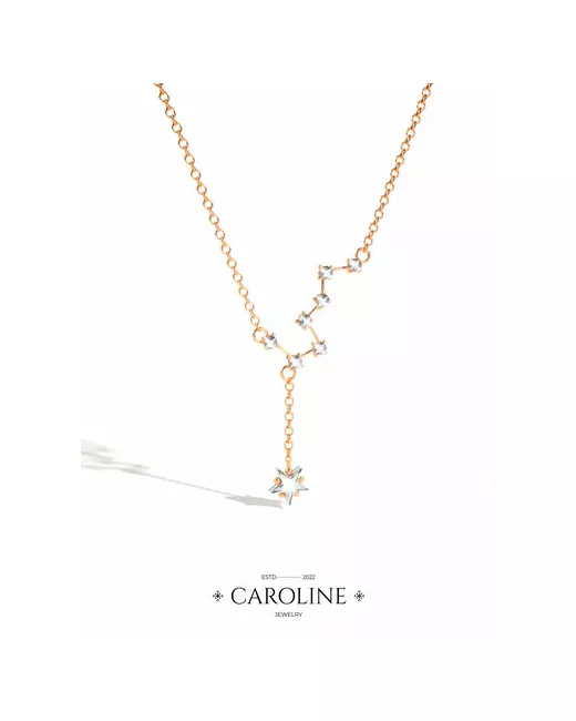 Caroline Jewelry Колье кристалл длина 45 см.