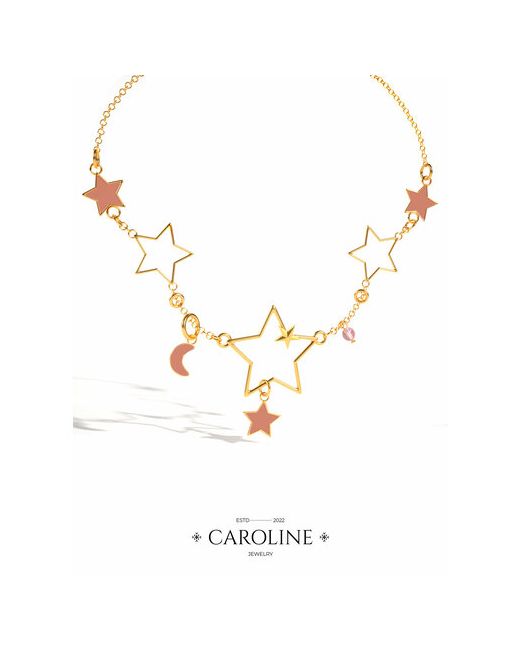 Caroline Jewelry Браслет-цепочка эмаль размер 23 см.