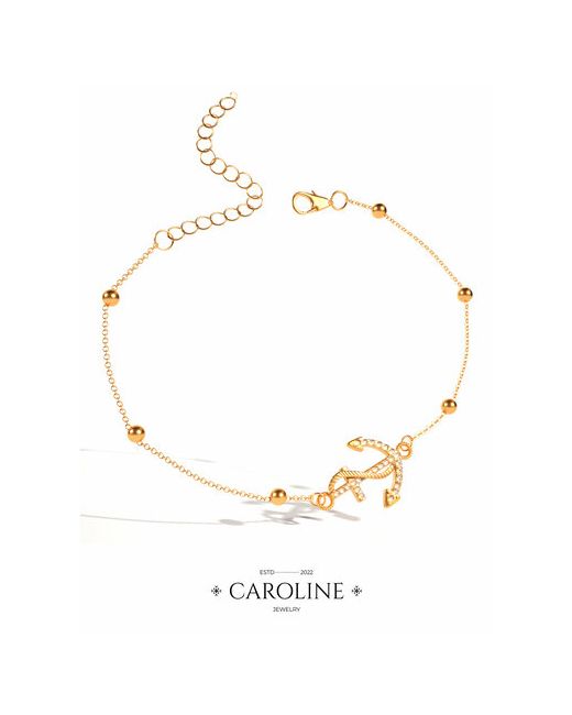Caroline Jewelry Браслет-цепочка стразы размер 21 см.