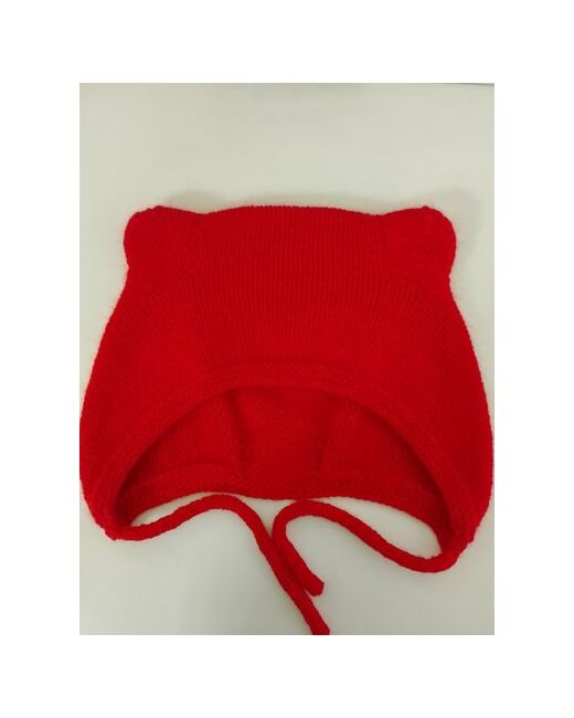 Bags&Hats Шапка ушанка шапочка из пуха норки красно-чёрная размер 56/60