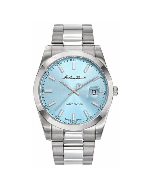 Mathey-Tissot Наручные часы Швейцарские наручные H451BU серебряный голубой