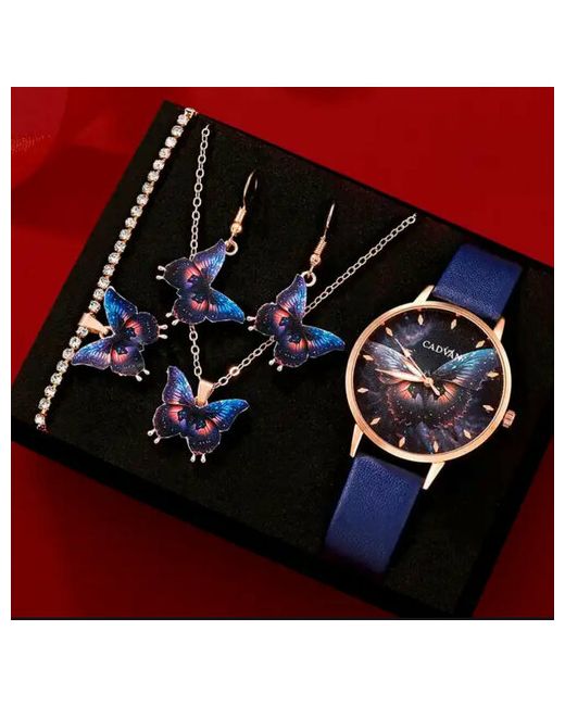 Valeron Наручные часы Набор бижутерии с часами синий