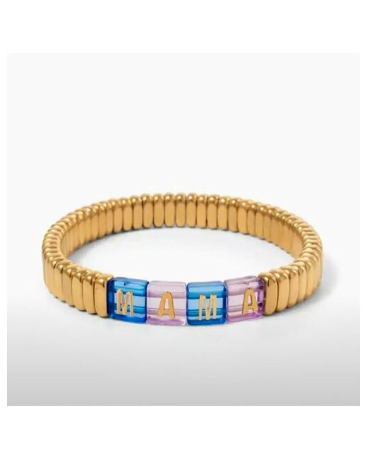 Sorona Jewelry Плетеный браслет Love эмаль акрил 1 шт. размер диаметр 6 см. лиловый мультиколор