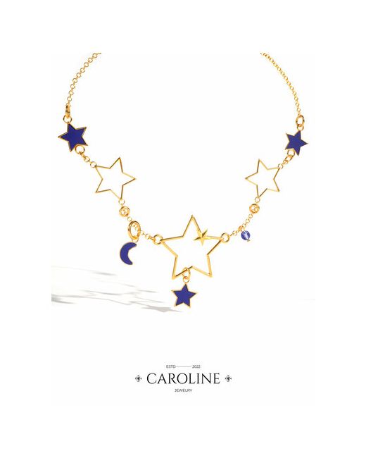 Caroline Jewelry Браслет-цепочка эмаль размер 23 см.
