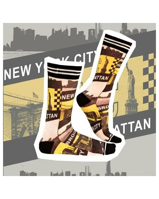 Sock My Feet Носки размер 39-42 желтый черный