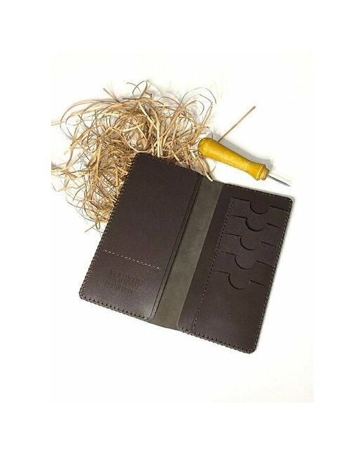 MARKOV leather craft Кошелек фактура гладкая зернистая глянцевая перфорированная матовая