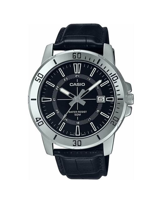 Casio Наручные часы Японские наручные Collection MTP-VD01L-1C черный серебряный