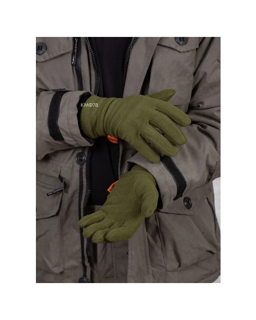 Кмф78 Флисовые демисезонные перчатки с утеплителем L