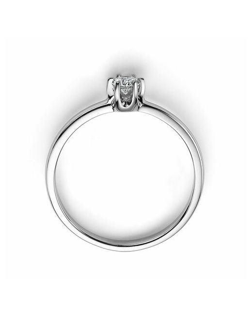 Белый бриллиант Кольцо помолвочное Помолвочное кольцо золото 585 проба родирование бриллиант размер 16