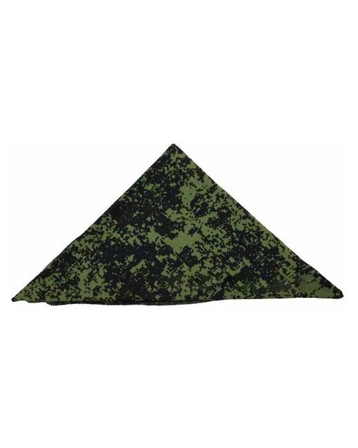 Kamukamu Бандана косынка треугольник камуфляж цифра Емр размер OneSize черный зеленый